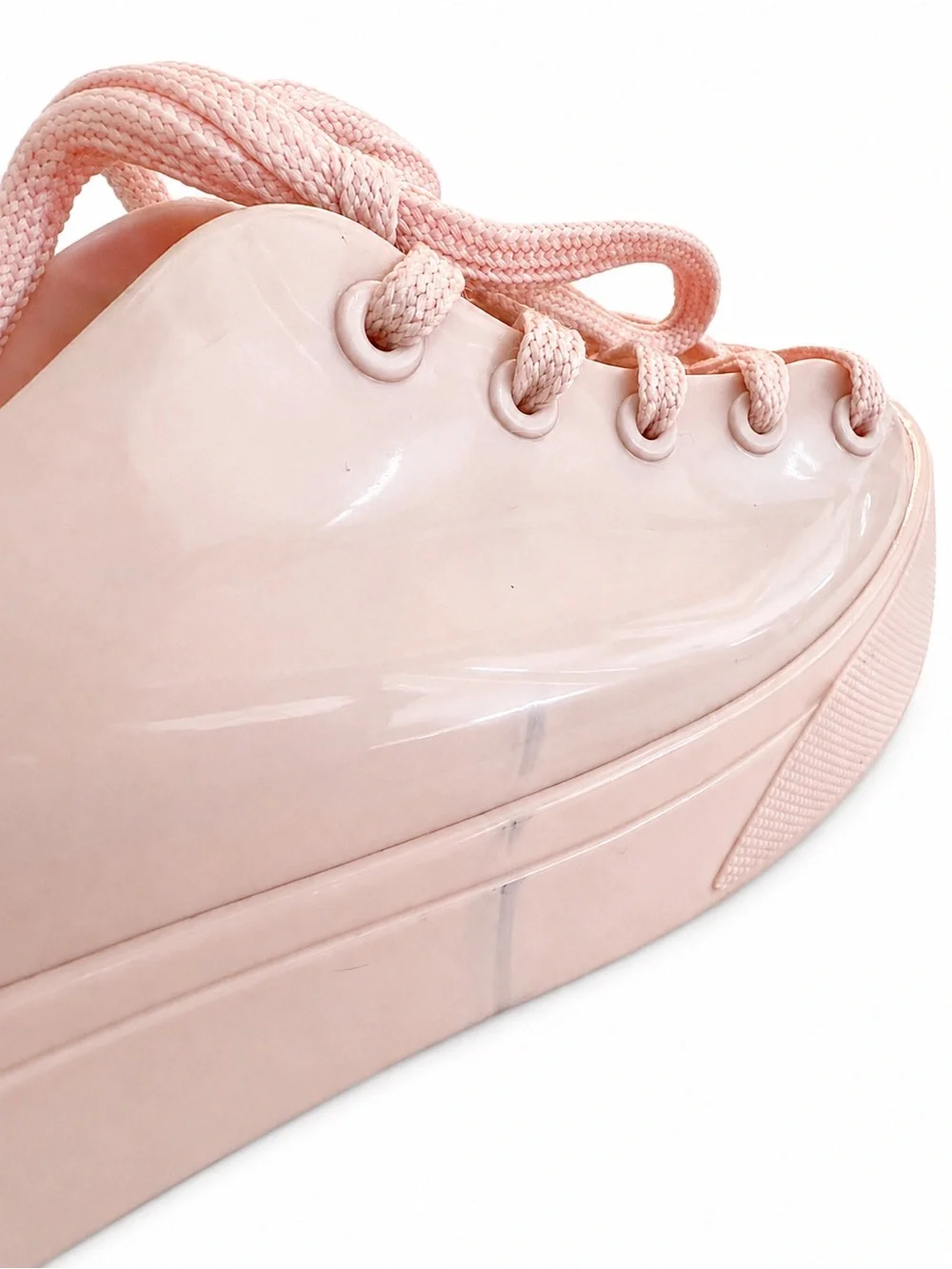 Melissa Rose Pink Jelly Platform Sneakers
